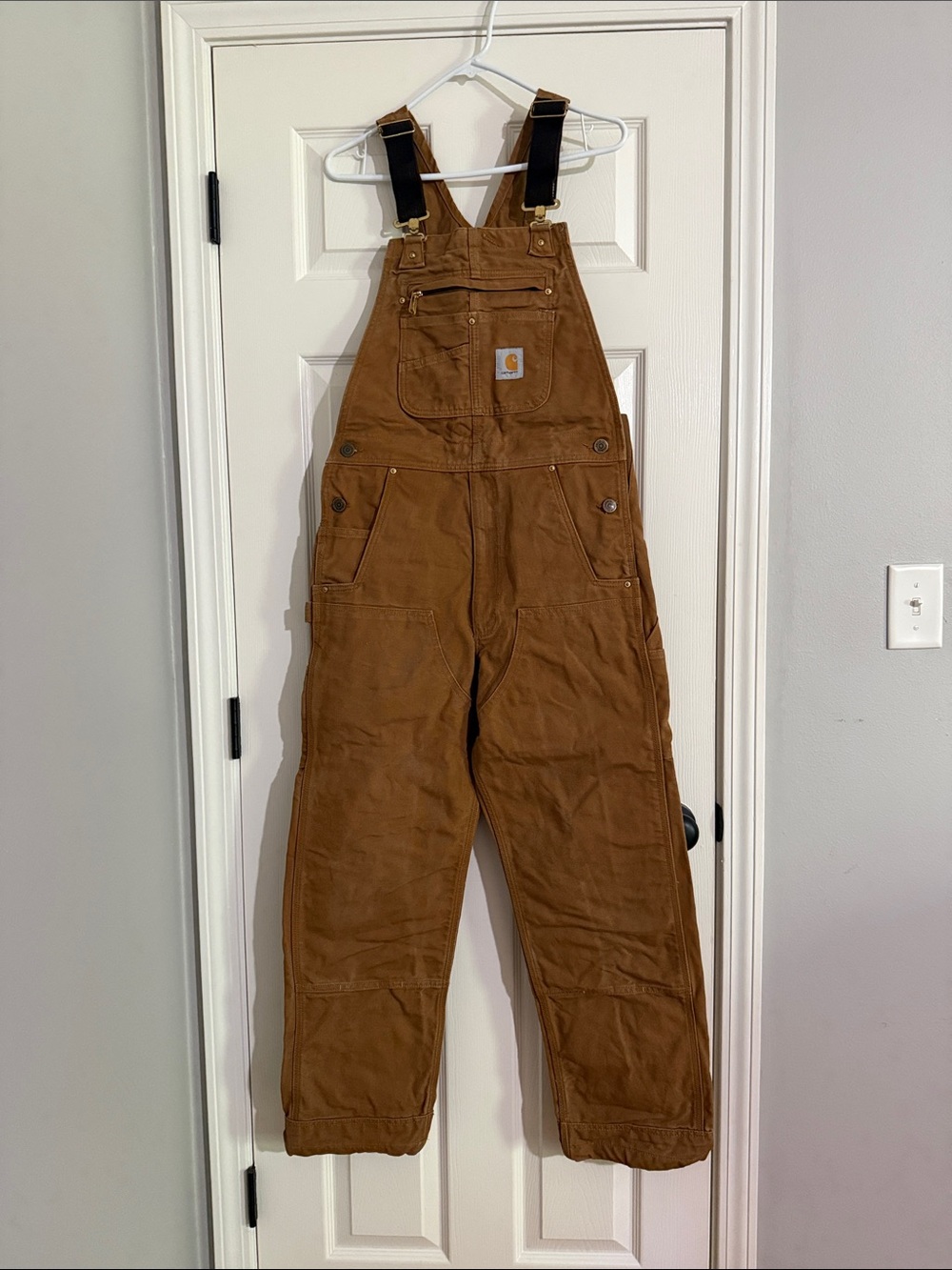 Carhartt Brown Workwear Duck Bib Overalls